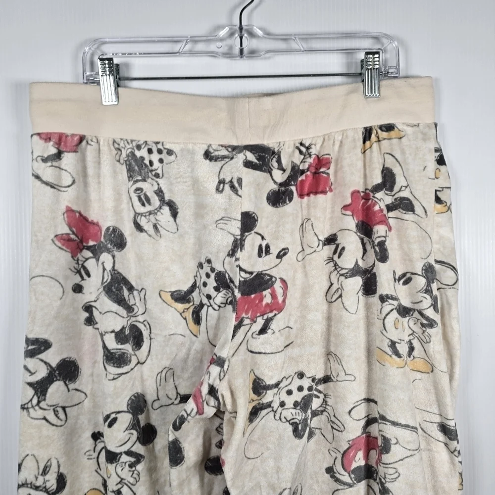 Disney's Mickey Mouse Women's Fleece Pajama Long Pants Size XL Velvety Soft - Picture 7 of 10